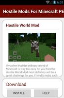 Hostile Mods For Minecraft PE اسکرین شاٹ 3