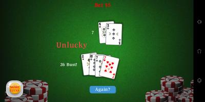 Blackjack 21 - card game скриншот 3