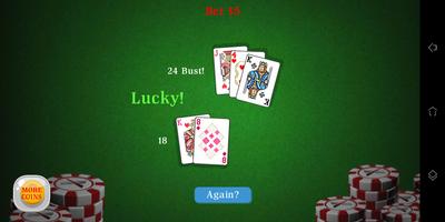 Blackjack 21 - card game постер