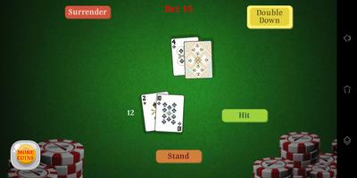 Blackjack 21 - card game скриншот 2