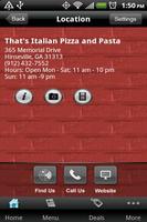 That's Italian Pizza & Pasta capture d'écran 2