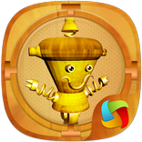 Wood Robot Mega Launcher Theme