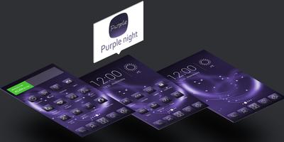 Purple Night Sky-Solo Theme Cartaz