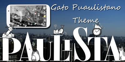 Gato Paulistano Theme Affiche