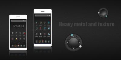 Heavy Metal And Texture Theme Plakat