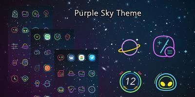 Purple Sky Theme poster