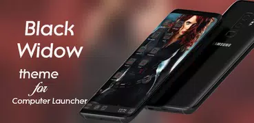 Black Widow Theme For Computer Launcher