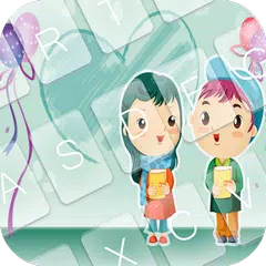 Cartoon Love Emoji Keyboard