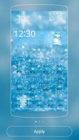 Hielo nieve Navidad tema xmas Poster