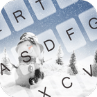 Frozen Ice Keyboard Theme ikon