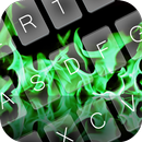 Green Flame Keyboard Theme APK
