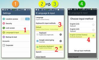 برنامه‌نما Australia Keyboard عکس از صفحه