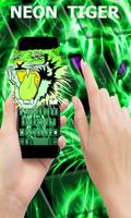Neon Tiger Keyboard Theme Ekran Görüntüsü 1