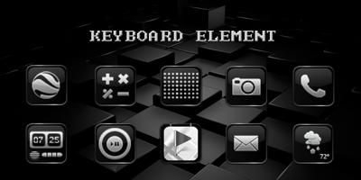 Keyboard Element-Solo Theme Affiche