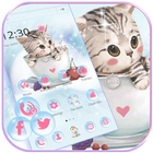 Sevimli pisi kedi tema Wallpaper Cute lovely Kitty simgesi