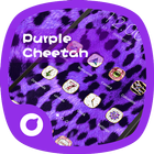 Purple Cheetah Theme أيقونة