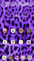 Purple Cheetah Theme capture d'écran 1
