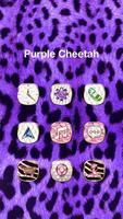 Purple Cheetah Theme capture d'écran 2