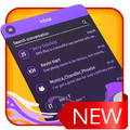 Purple  Violet SMS Theme