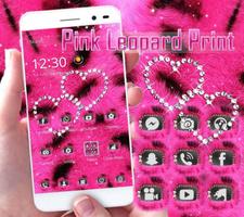 Pink Leopard Pinkfur Theme Affiche