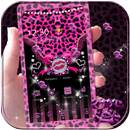 Pink Leopard diamond Theme APK