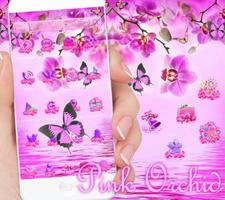 Pink Orchid Theme Wallpaper screenshot 1