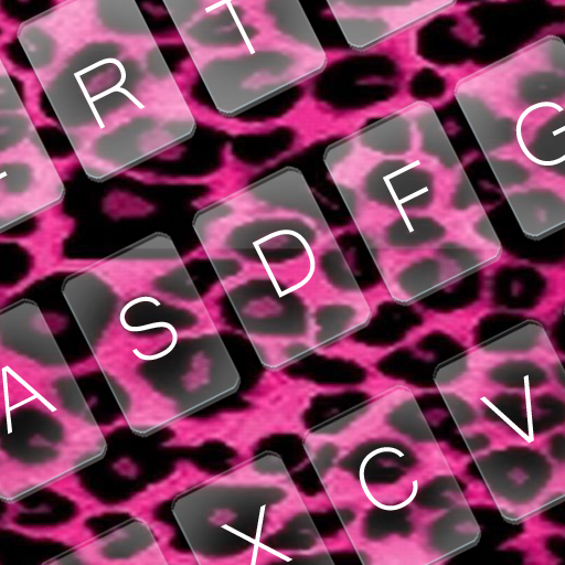 Pink Cheetah Keyboard Theme