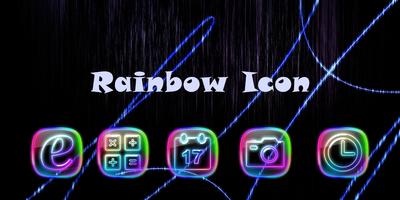 Rainbow Icon-Solo Theme Affiche