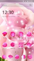 Pink Rose Theme Affiche