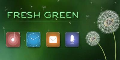 پوستر Fresh Green - Solo Launcher Theme