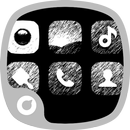 Black White Graffiti Theme APK