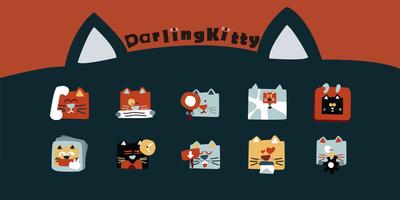 Darling Cat Theme Affiche