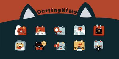 Darling Cat Theme Cartaz