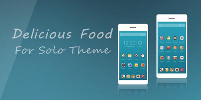 Delicious Food Theme Affiche