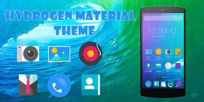Hydrogen Material Theme Affiche