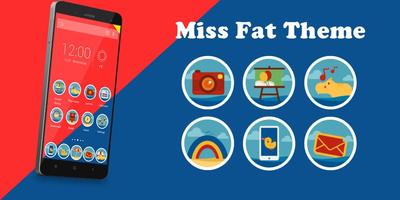 Miss Fat Theme الملصق
