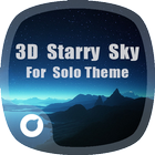 3D Starry Sky Theme ícone