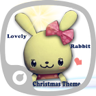 Lovely Rabbit Christmas Theme icône