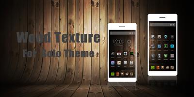 Wood Texture Theme الملصق