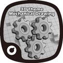 3D Mechanical Drawing Theme-APK