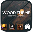Wood theme for  Computer Launc simgesi