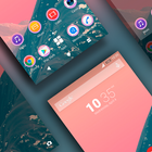 Minimal Pink Xperia Theme-icoon