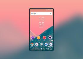 Minimal Pink Xperia Theme capture d'écran 1