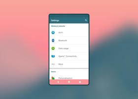 Minimal Pink Xperia Theme capture d'écran 2