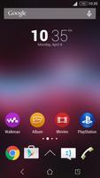 Galaxy Blur Xperia Theme Affiche