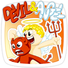 Devil and Angel Sticker Pack for SMS Plus Zeichen