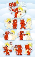 Poster Devil and Angel Sticker Pack for SMS Plus