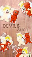 برنامه‌نما Devil and Angel Sticker Pack for SMS Plus عکس از صفحه