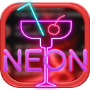 Free Neon Glow Red SMS Plus Theme aplikacja