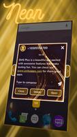 Luxury Gold SMS Theme capture d'écran 3